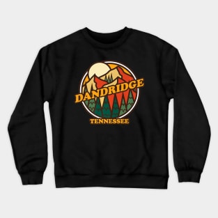 Vintage Dandridge, Tennessee Mountain Hiking Souvenir Print Premium Crewneck Sweatshirt